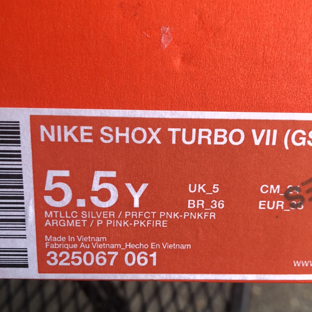 Preowned  Women’s Nike Shox Turbo 7 Excellent like new 5.5Y retired - Picture 7 of 7
